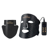 Comprehensive Anti-Aging Treatment:4-Color LED Light Therapy Silicone Mask for Face and Neck Firming and Brightening, 480 LED Beads